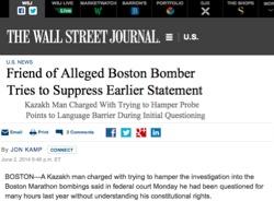 Kadyrbayev Wall Street Journal June 2014