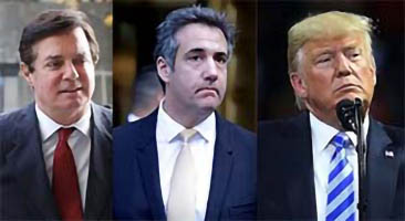 Paul Manafort, Michael Cohen, Donald Trump
