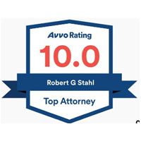 Top Attorney 10.0 Avvo Rating for Robert G. Stahl, Esq., Criminal Defense Attorney