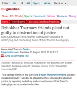 Kadyrbayev Arraignment Sept 2013 UK Guardian