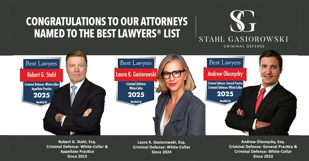 Stahl Criminal Defense lawyers named to 2025 The Best Lawyers in America list